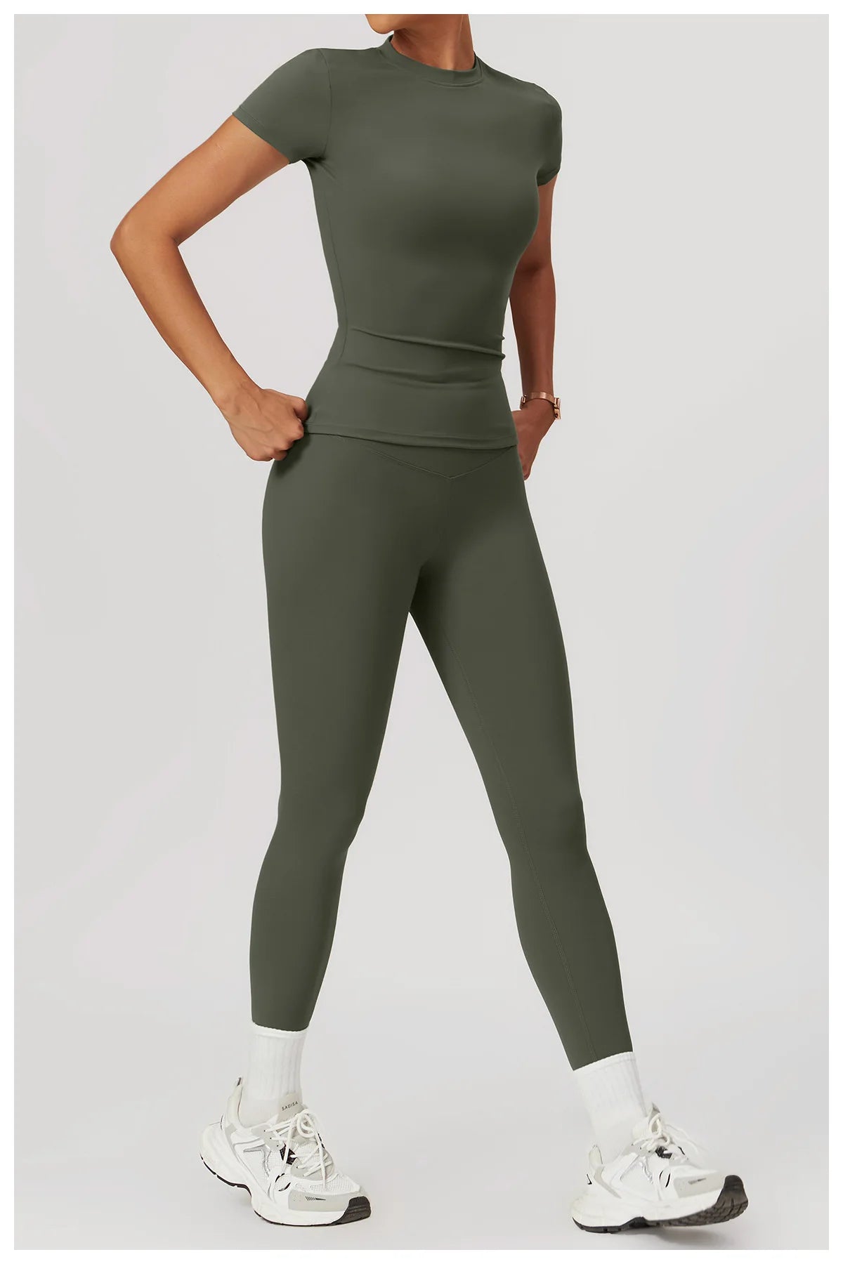 2PCS Workout Set Fitness Running Sportwear