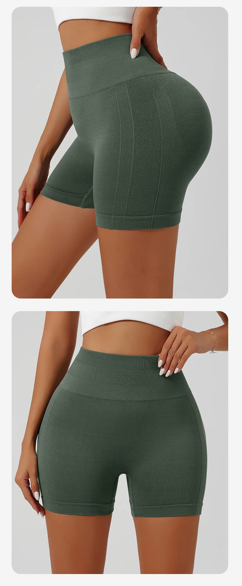 Women Seamless Yoga Shorts High Waist Workout Shorts Running Naked Feeling Breathable Fitness Pants Outwear Tight Shorts