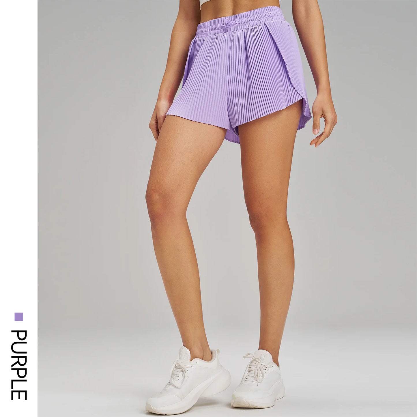Sports Outdoor Fitness Yoga Shorts Fake Two Pieces Pleated Skirt Pants Breathable Quick Dry Three Point Pants Yoga Skirt