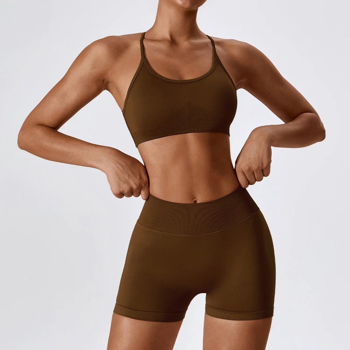 Seamless Yoga Set Gym Suit