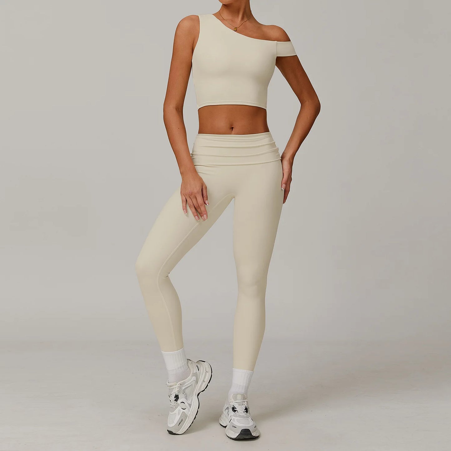 2 Piece Fitness Sportswear Gym Tracksuit High Waist Leggings