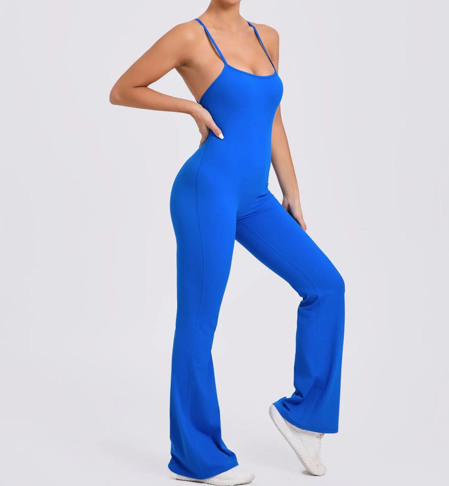 Sexy Back V Jumpsuit Gym Set Yoga Suit Sportswear Women