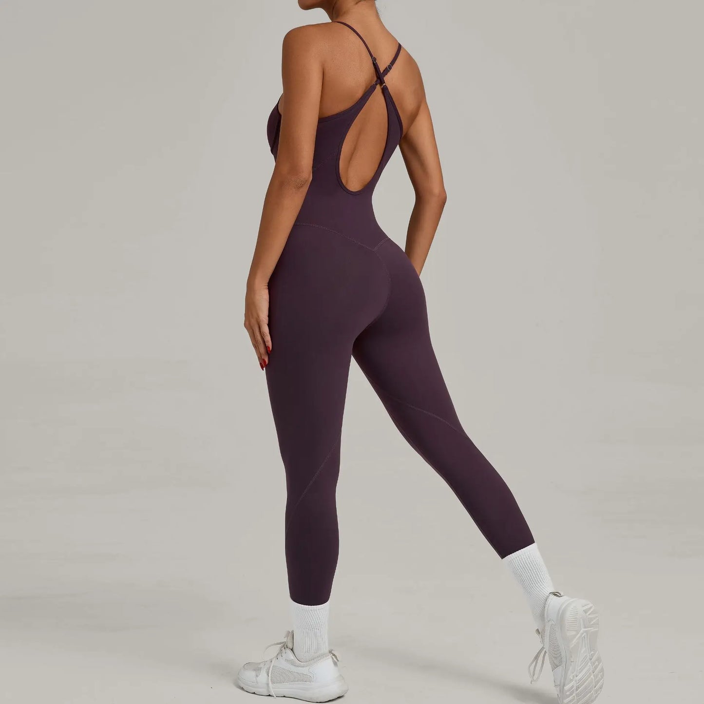 Women Yoga Backless Set Gym High Intensity Workout Clothing Seamless High Waist