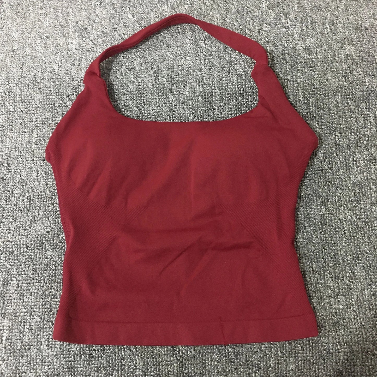 Top Seamless Yoga Backless Hanging Neck