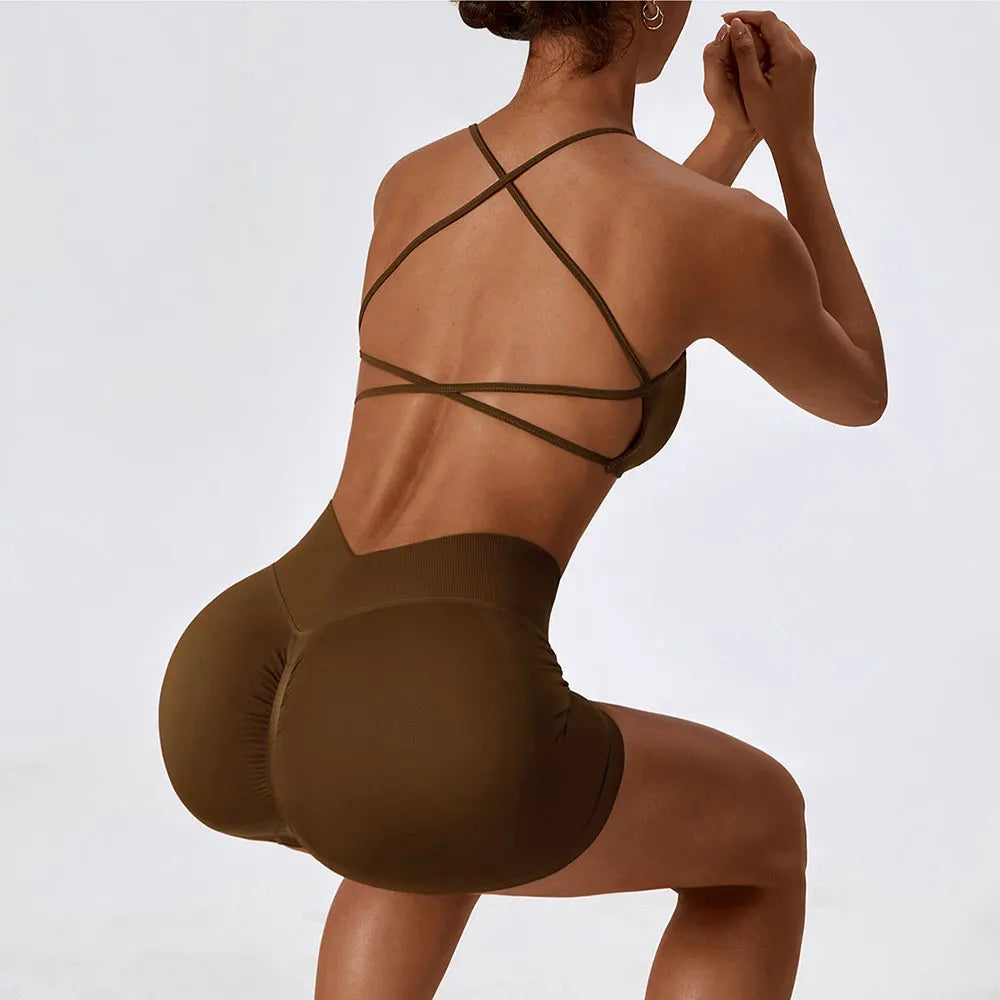 Seamless Yoga Set Gym Suit