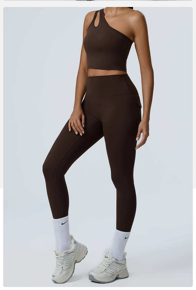 2PCS Seamless Yoga Women Sexy Set Athletic Wear