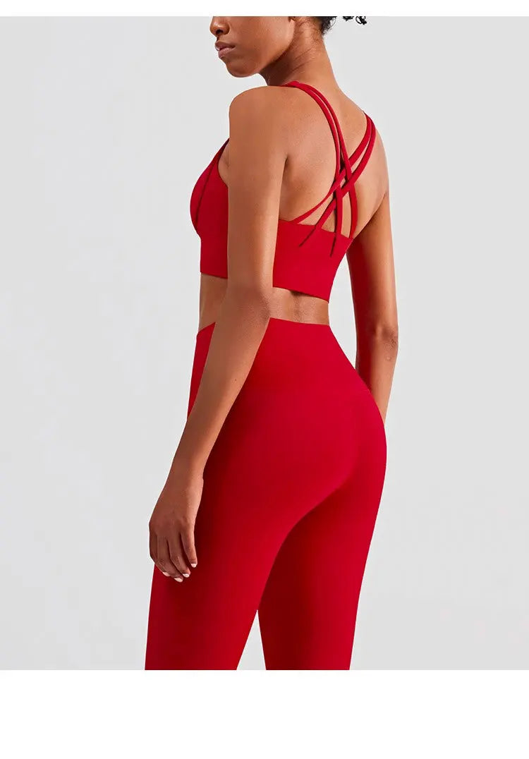 2 Piece Yoga Clothes Women's Tracksuit Athletic Wear