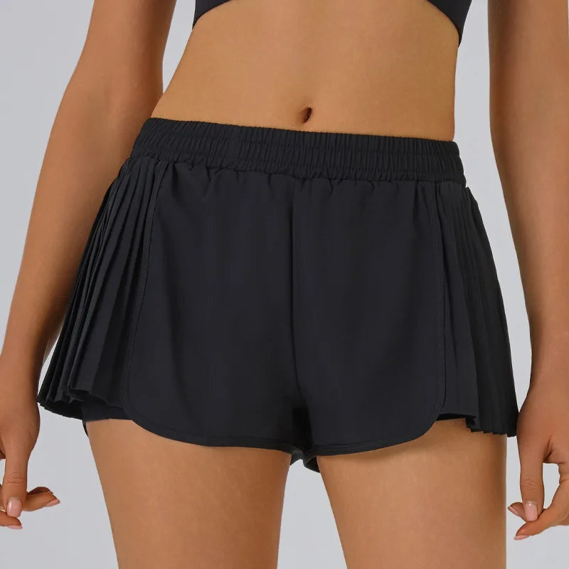 2025 New Summer Gym Running Shorts Casual Quick Dry Sports Shorts Women Biker Cycling Shorts Athleisure Yoga Shorts