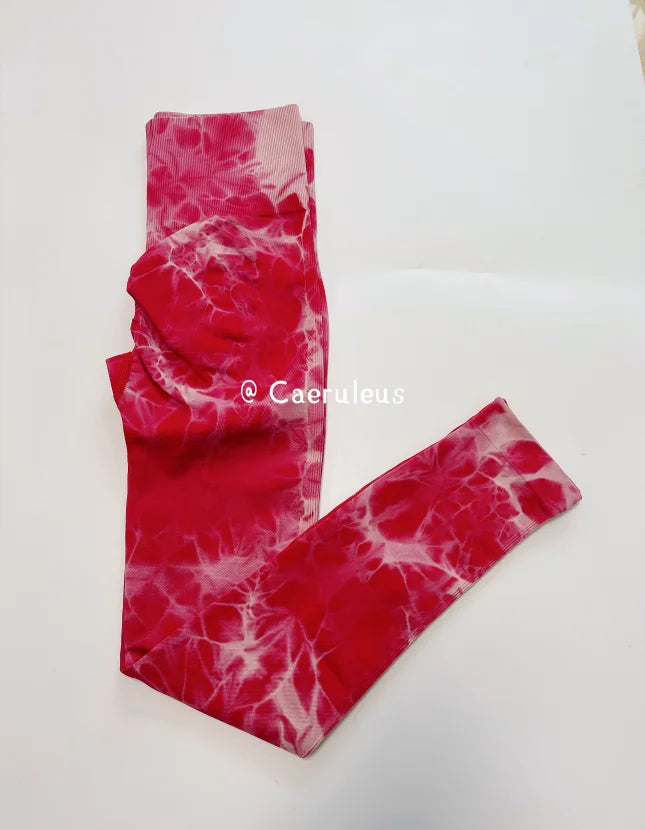 23 Colours Tie Dye Seamless Leggings Push Up