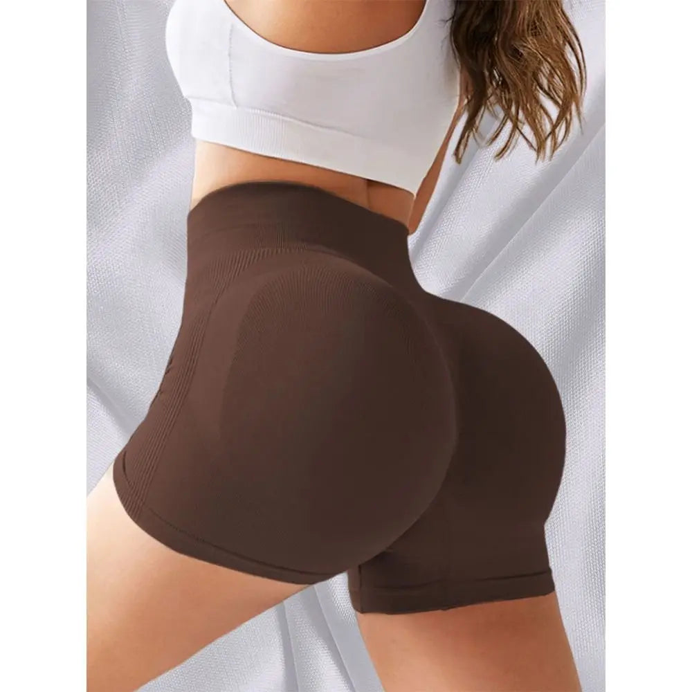 XS/S/M/LRibbed Women Impact Shorts Yoga Shorts Bum Workout Gym Shorts Low Waist Running Shorts Seamless Scrunch Bum Fashion