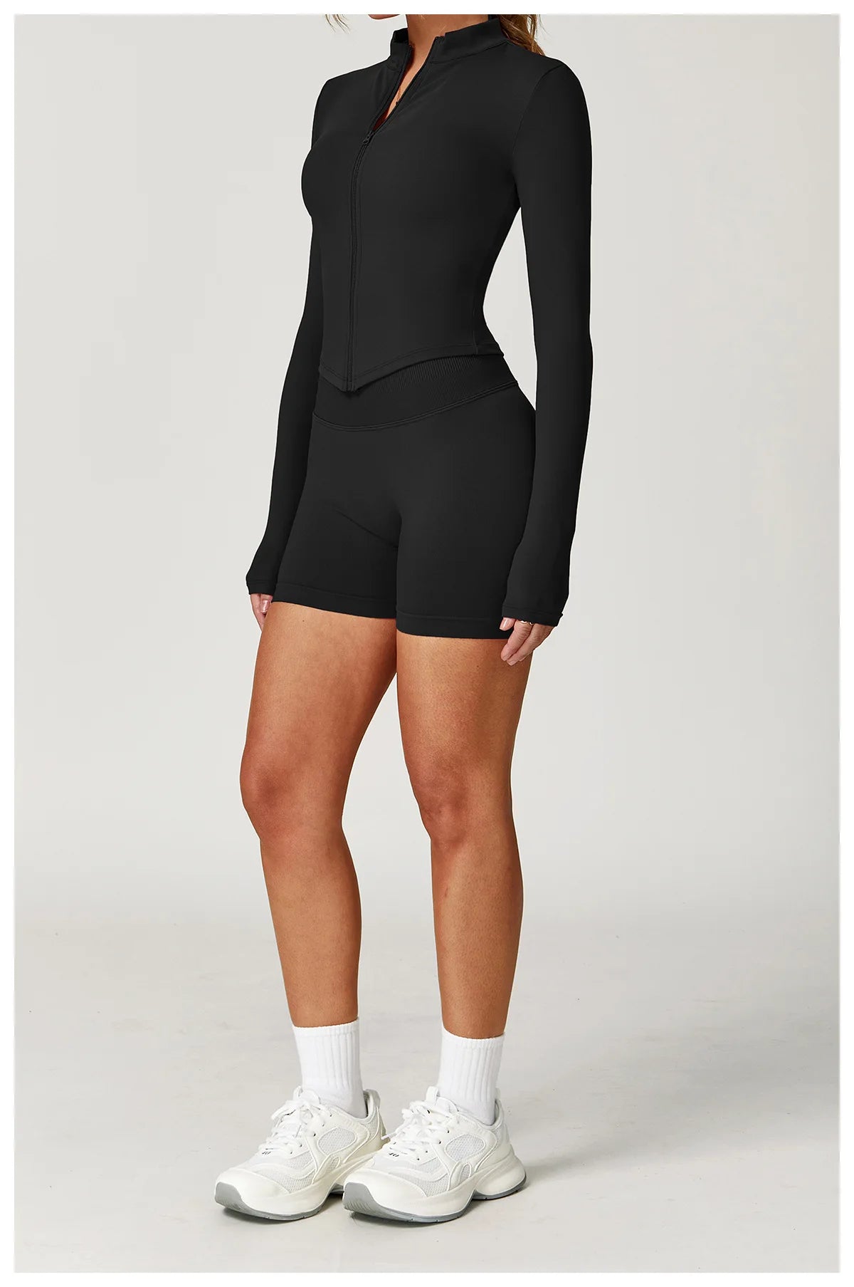 Yoga Suit 2PCS Sports Set Women Tracksuit Running Workout Long Sleeve