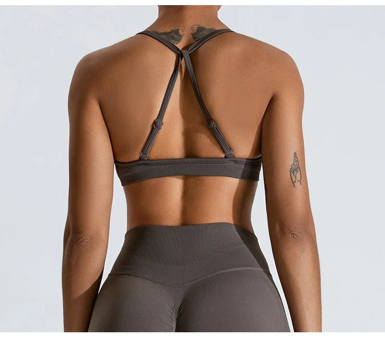 Gym Clothes Women 2 Pcs Yoga Set Sports Bra Seamless High Waist Leggings