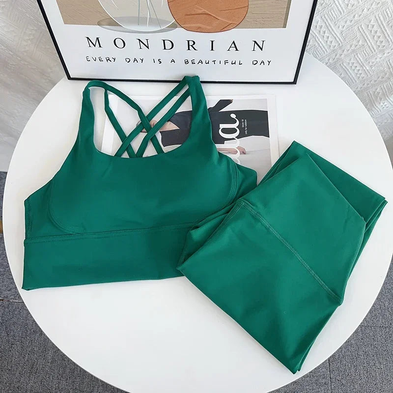 2 Piece Yoga Set Breathable Fitness