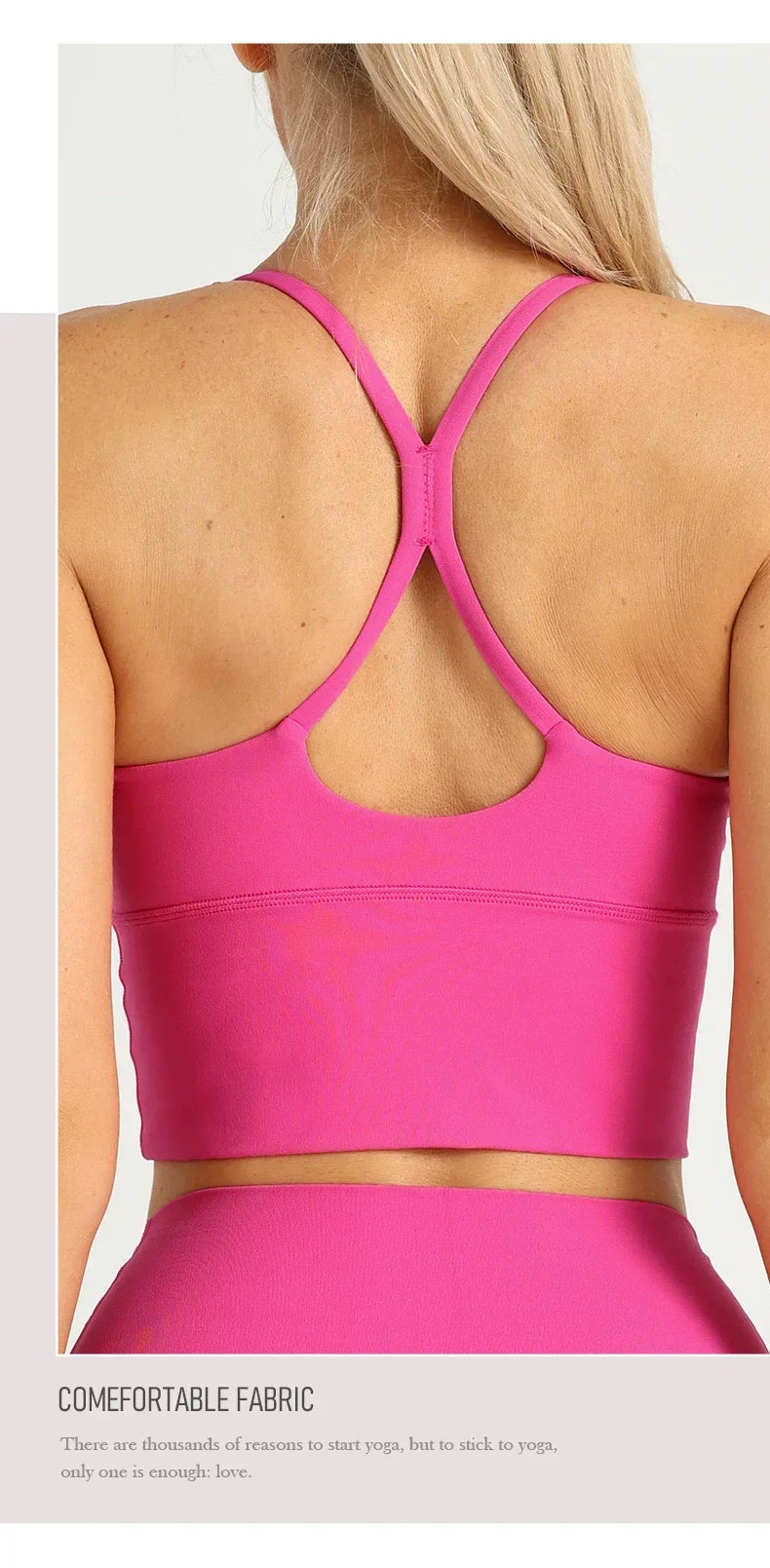 Cross Back Y Shape Sports Bra