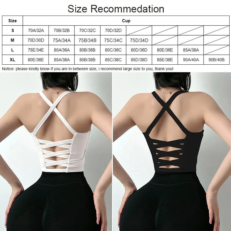 Open Back Fitness Bra