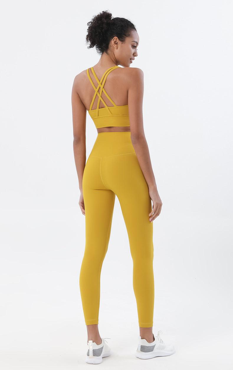 Sportswear Yoga Set Leggings and Tops Fitness