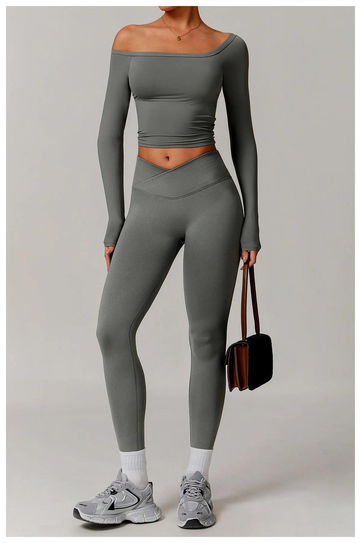 2 Pieces Yoga Suit Sports Set Women Athletic Wear Gym