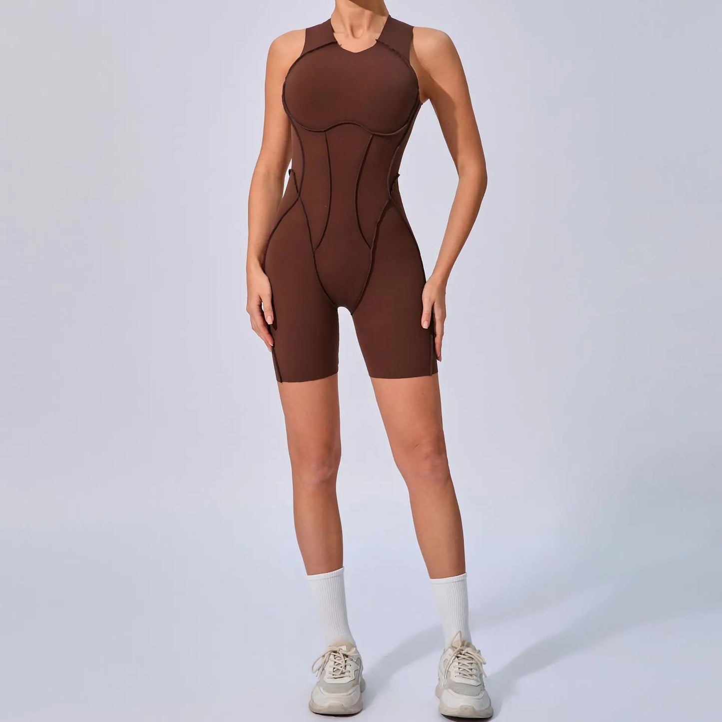 V Back Scrunch Sports Suit Women Gym