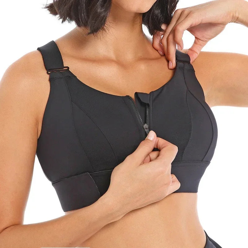 Sports Bra with Zipper