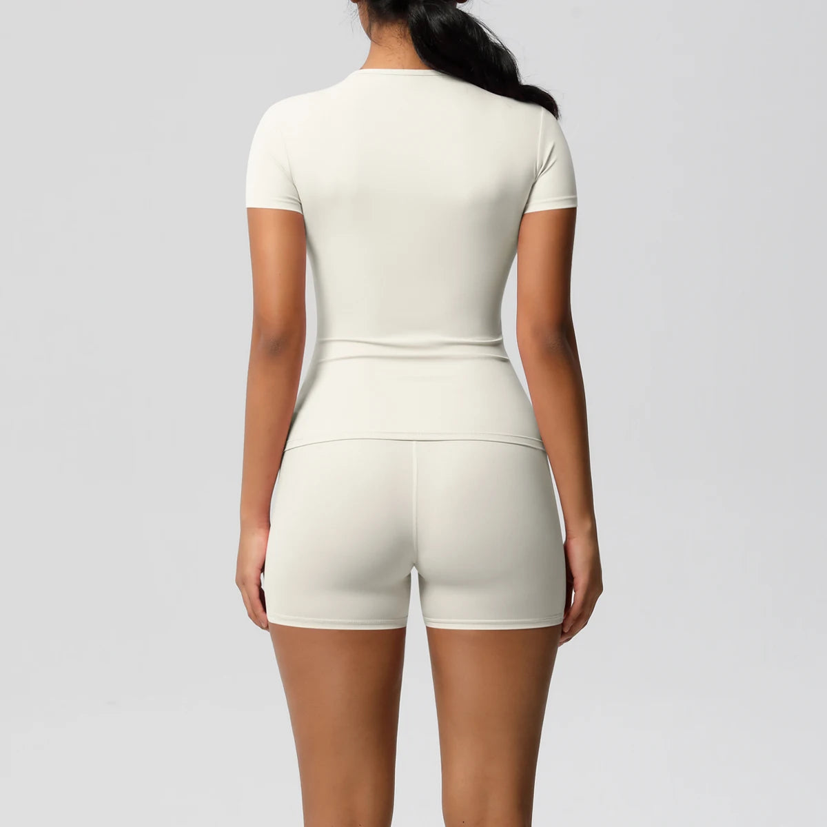 Workout Sportswear 2Pcs Yoga Shirt Push Up Workout Clothes