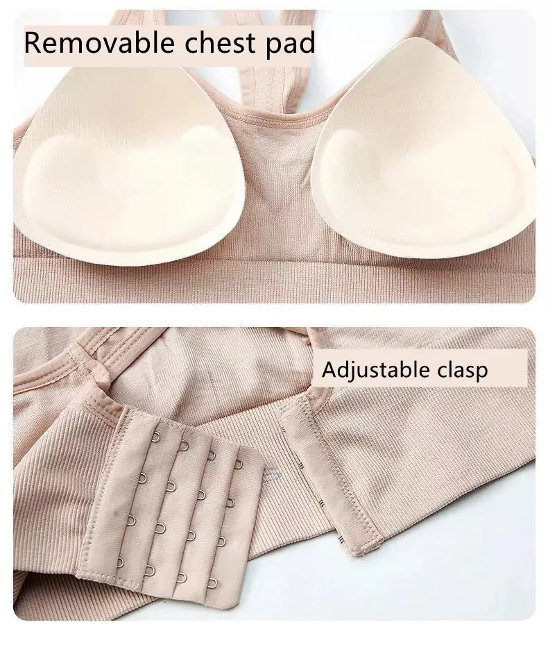 Tank Top Women Gym Sports Bra Push Up Crop Top