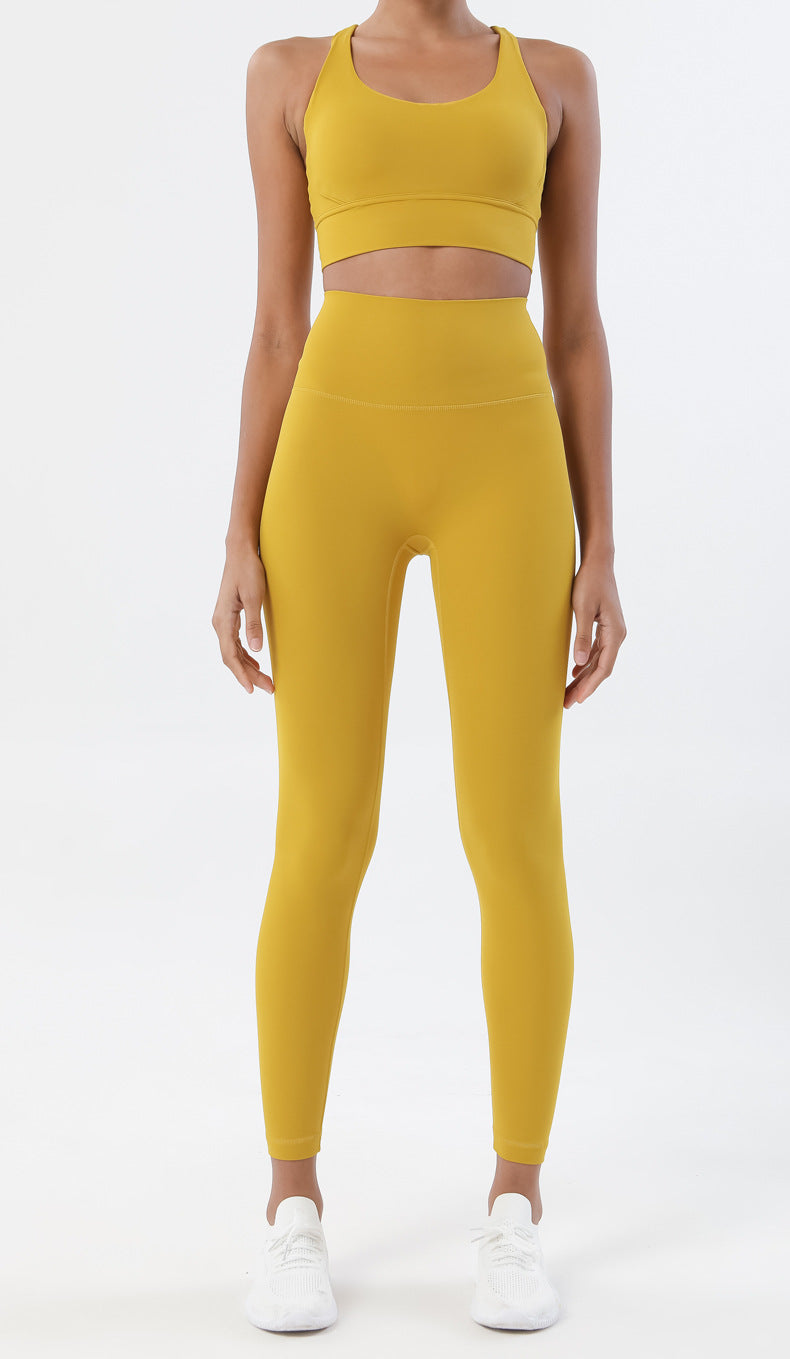 Sportswear Yoga Set Leggings and Tops Fitness