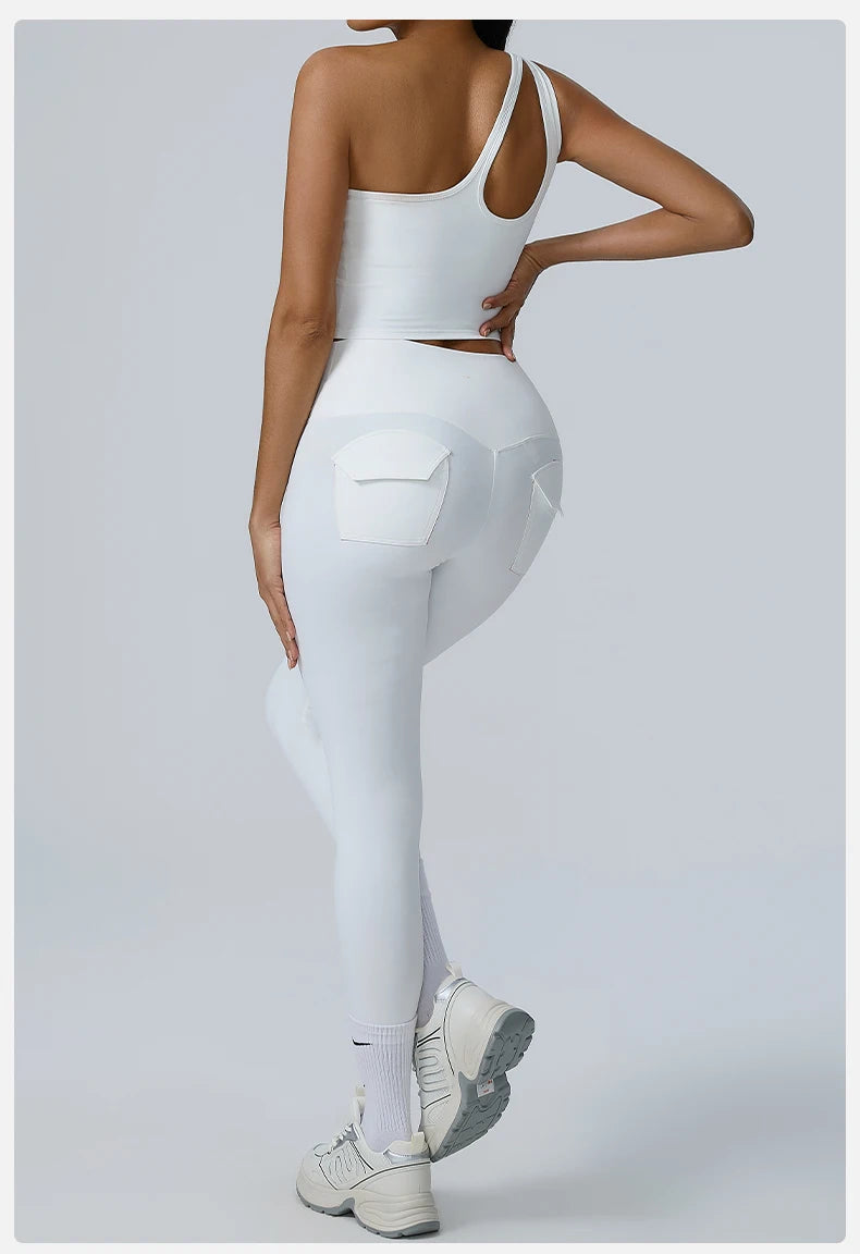 2PCS Seamless Yoga Women Sexy Set Athletic Wear