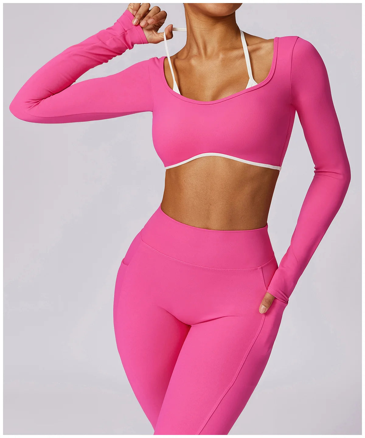 Women Tracksuit Yoga Set 2PCS Sport Suit Gym