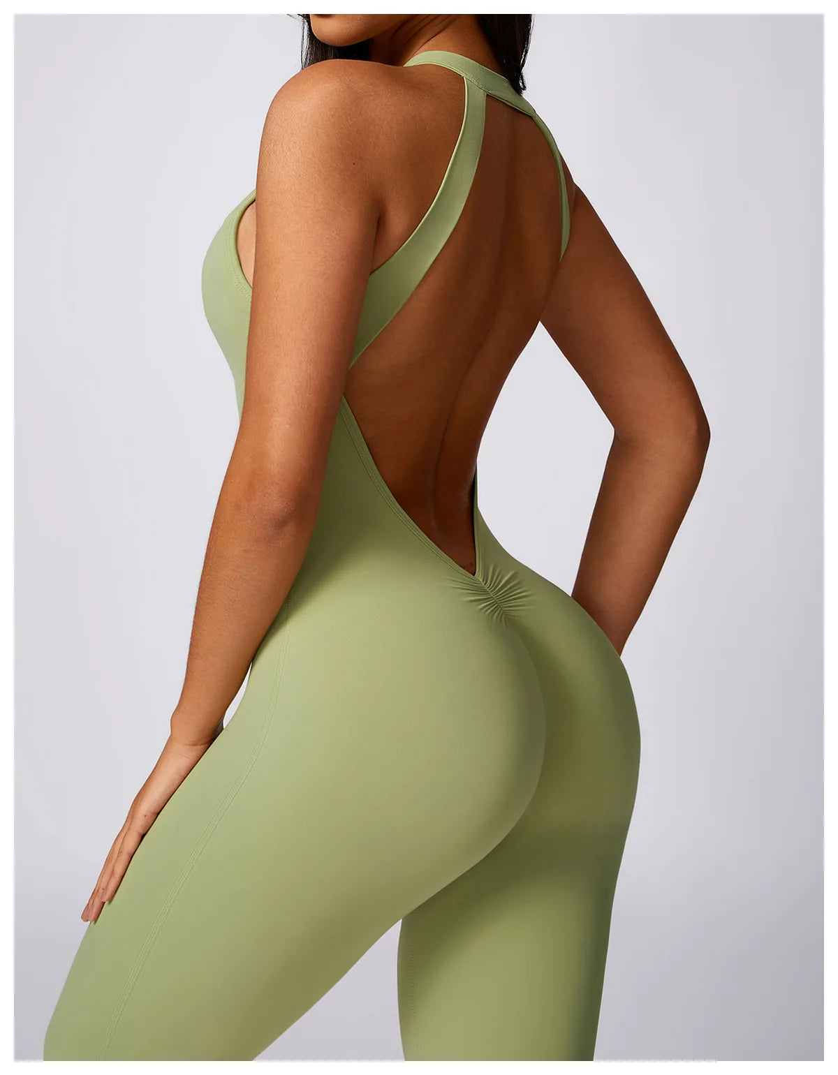 Romper Backless Set Workout Jumpsuit Fitness Bodysuit
