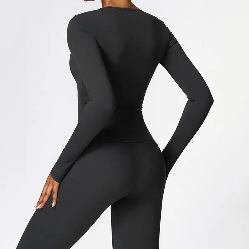Long Sleeve Fitness Crop Top