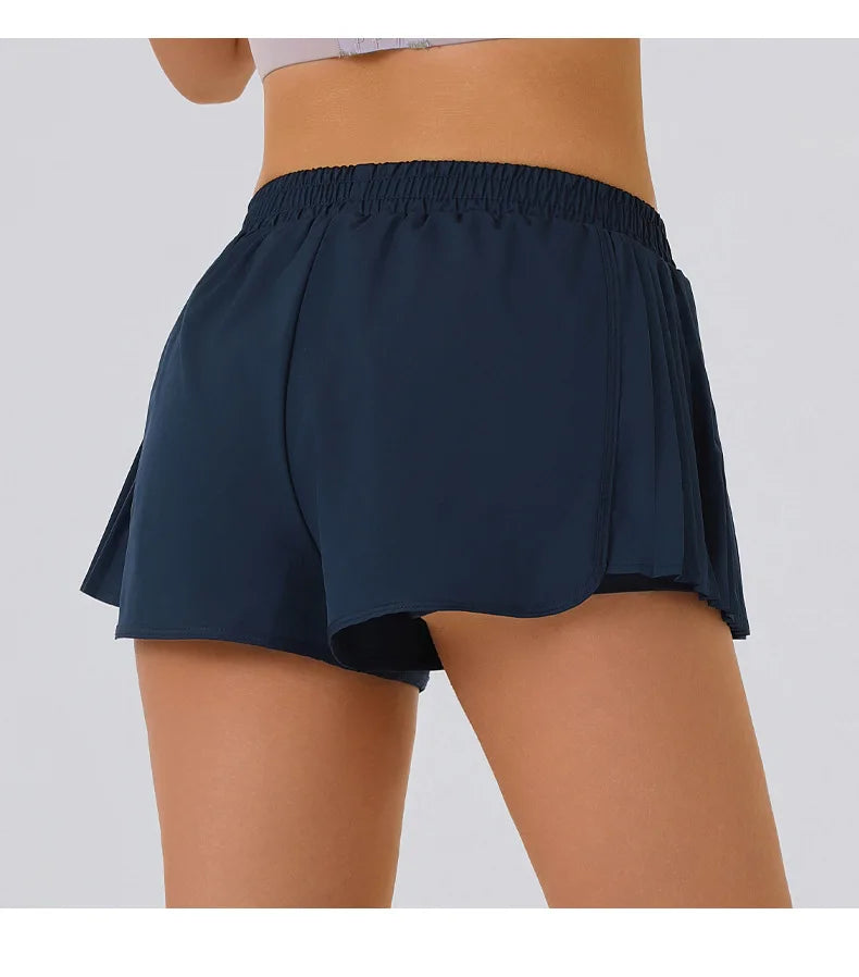 2025 New Summer Gym Running Shorts Casual Quick Dry Sports Shorts Women Biker Cycling Shorts Athleisure Yoga Shorts
