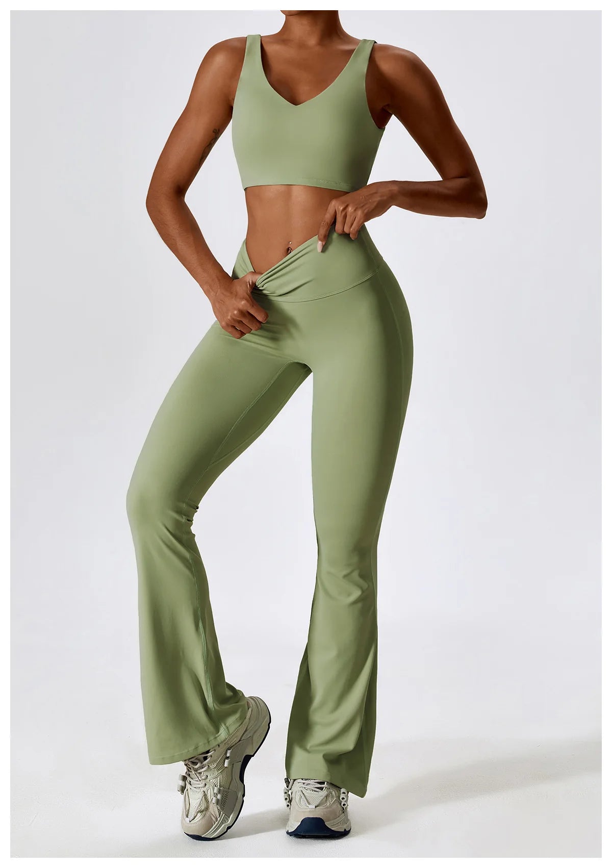 2 Pieces Women Tracksuit Yoga Set