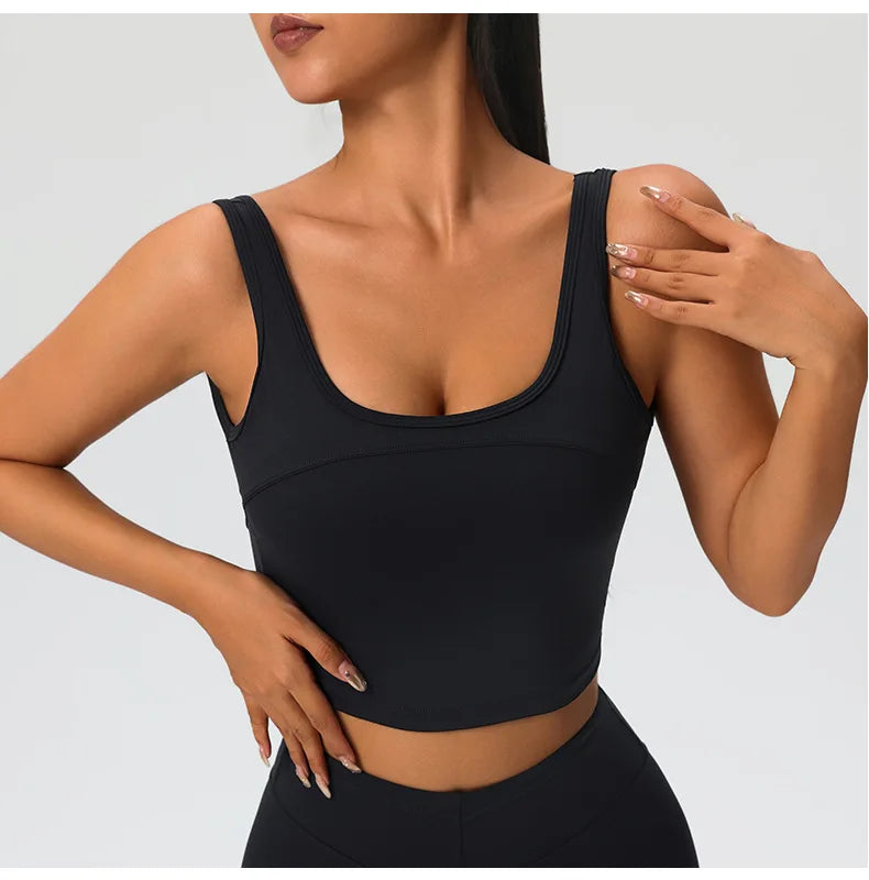 2 Pieces Women's High Quality Soften Yoga Set Sports Suit Gym Set