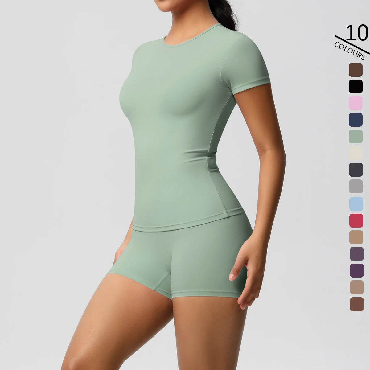 2PC Quick-Drying Gym Leggings Set