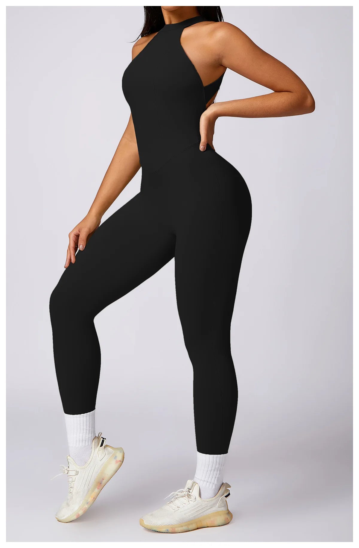 Romper Backless Set Workout Jumpsuit Fitness Bodysuit