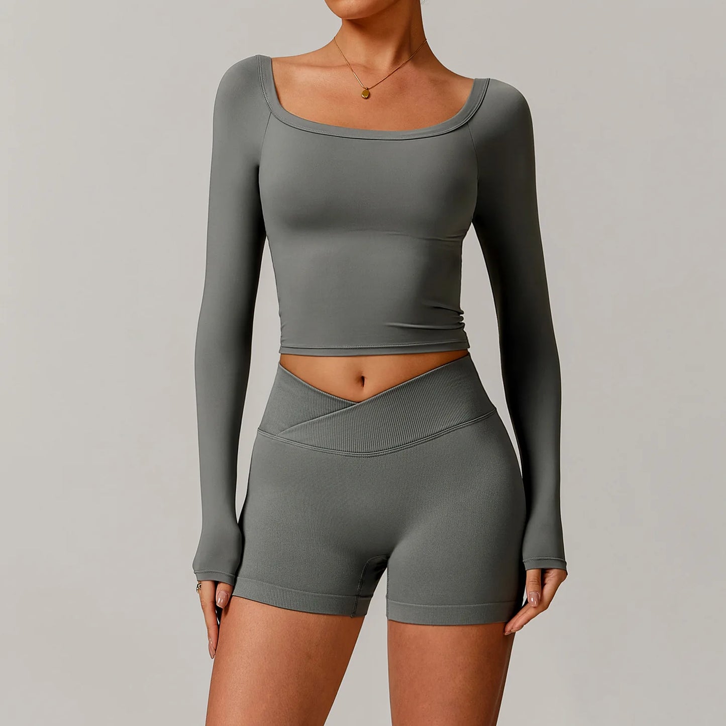 2 Pieces Yoga Suit Sports Set Women Athletic Wear Gym