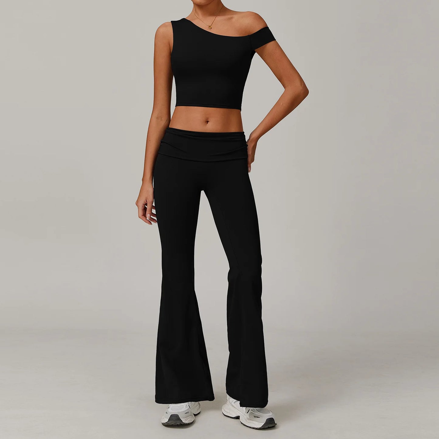 2 Piece Fitness Sportswear Gym Tracksuit High Waist Leggings