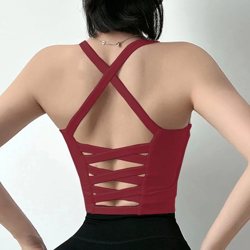 Open Back Fitness Bra