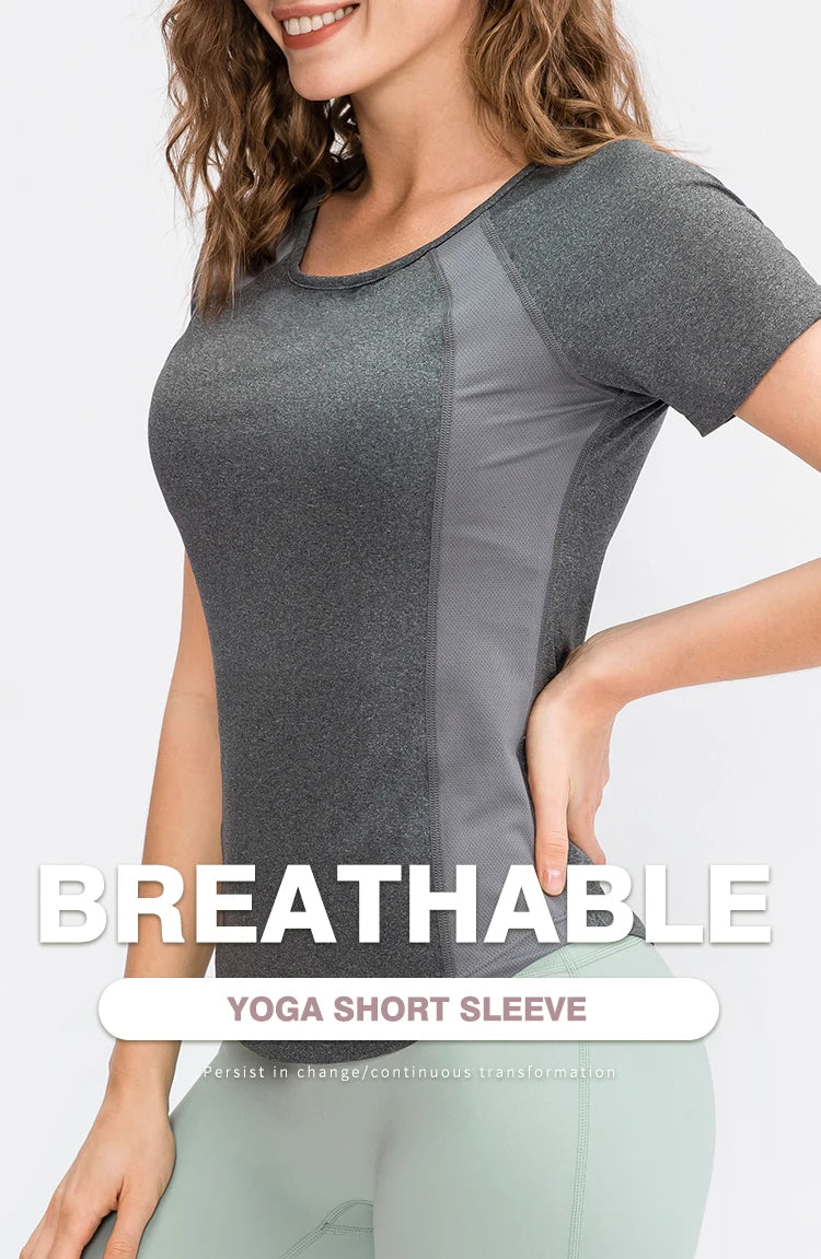 Women Yoga Tops Breathable Sport Fitness