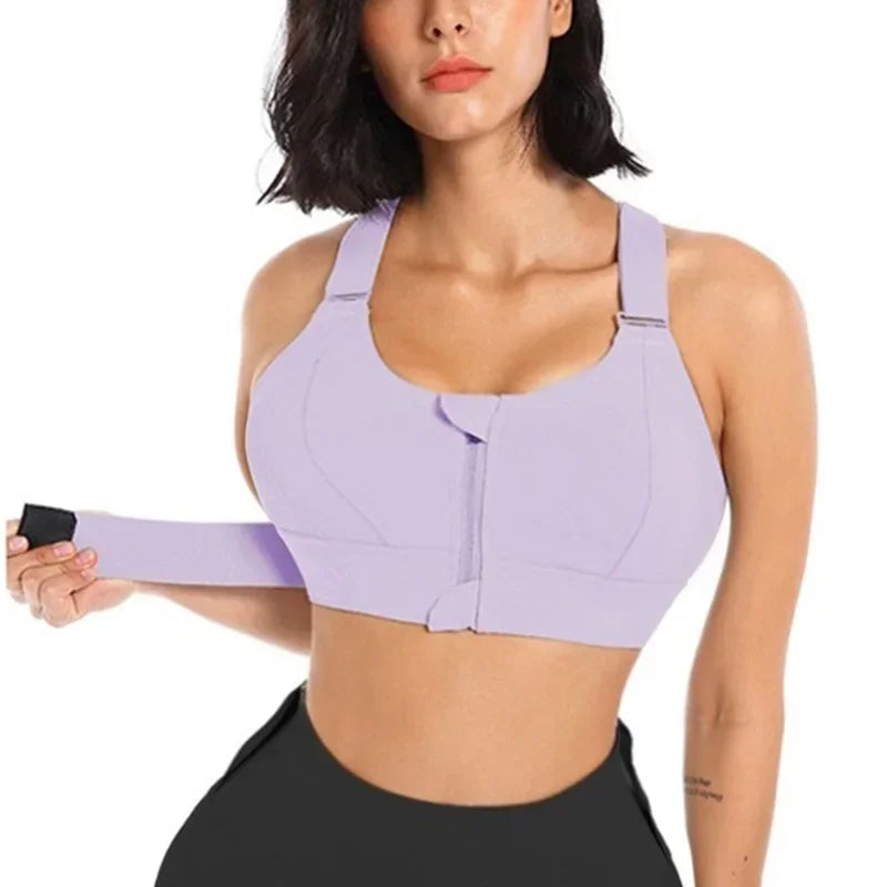 Sports Bra with Zipper