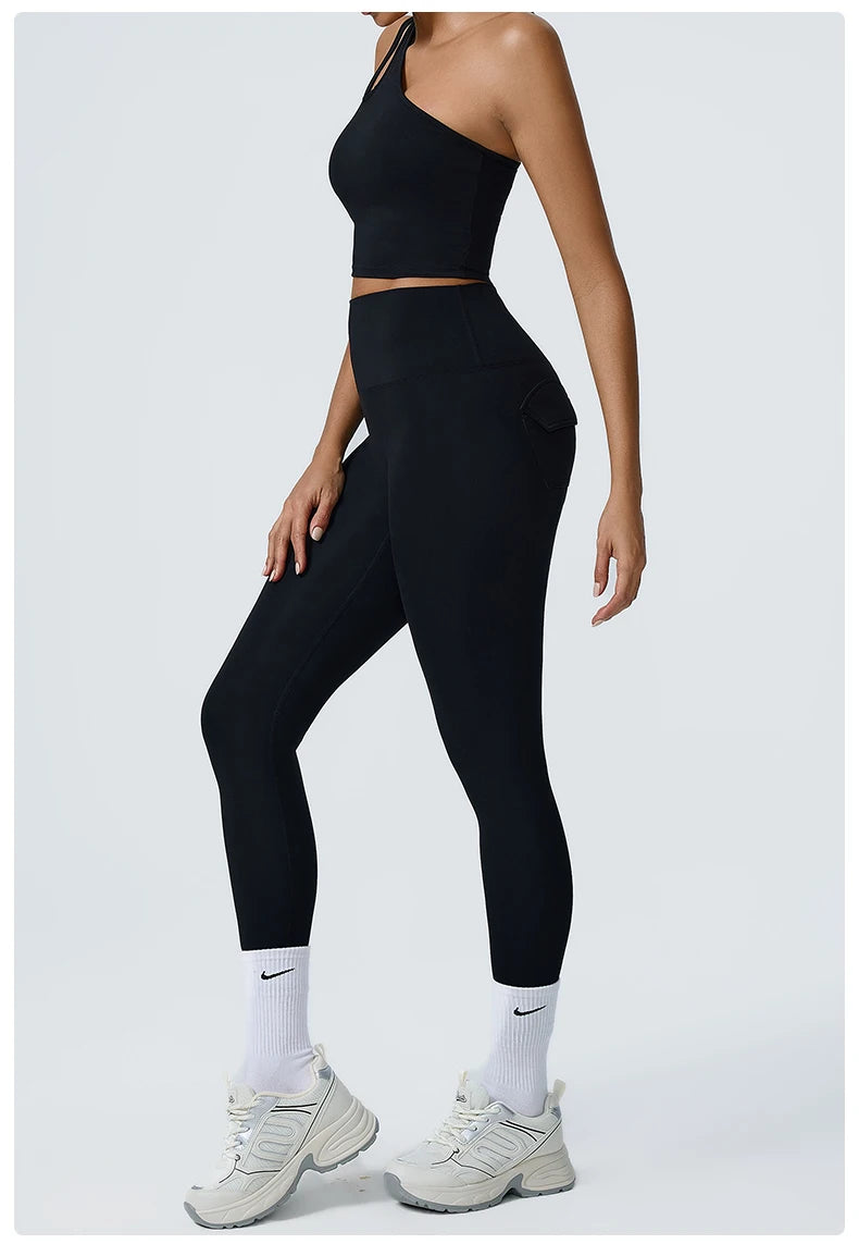2PCS Seamless Yoga Women Sexy Set Athletic Wear