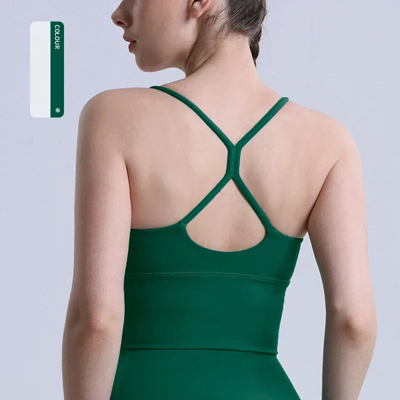 Cross Back Y Shape Sports Bra