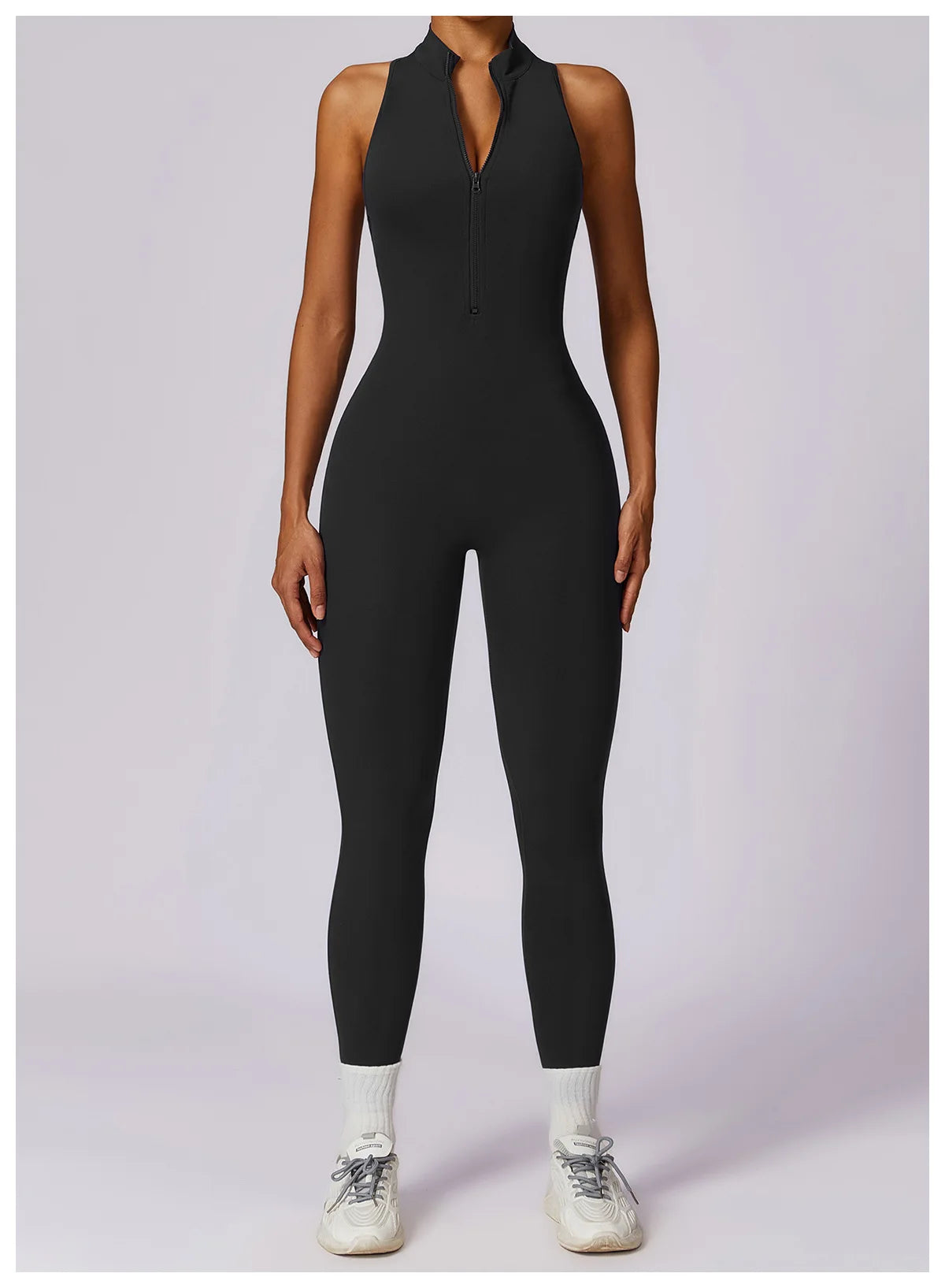 Zipper Yoga Jumpsuit Fitness Sports