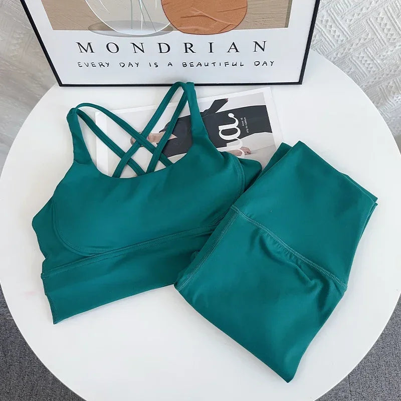2 Piece Yoga Set Breathable Fitness