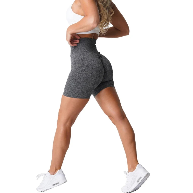 Scrunch Seamless Shorts Spandex Shorts Woman Fitness Elastic Breathable Hip-lifting Leisure Sports Running