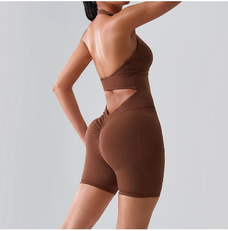 Fitness Sports Bodysuit Women Yoga Suit Jumpsuits