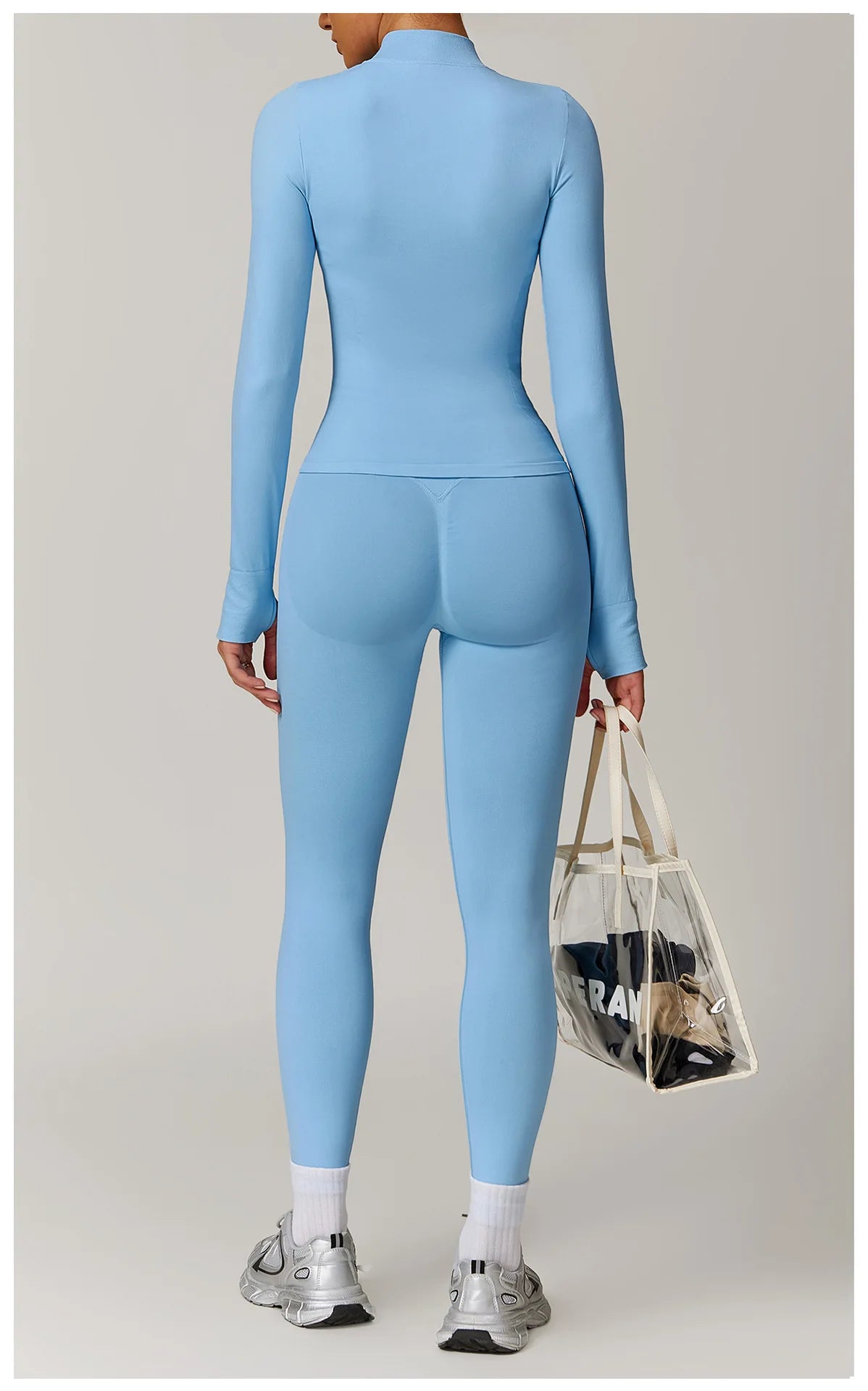 Seamless Yoga Clothes Women's Top Standing Collar Long Sleeved Sports Jacket