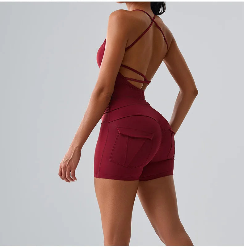 Sexy Women's Feeling Naked Training Set Gym Yoga 2 Pieces