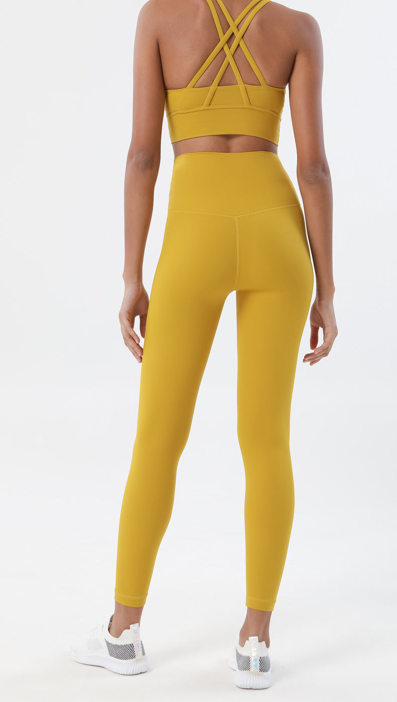 Sportswear Yoga Set Leggings and Tops Fitness