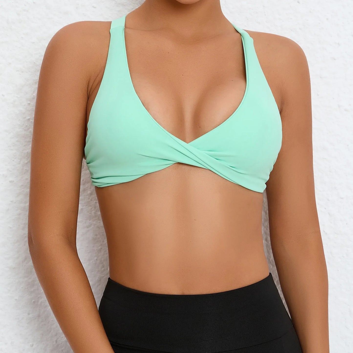 Sexy Deep V Sports Bra